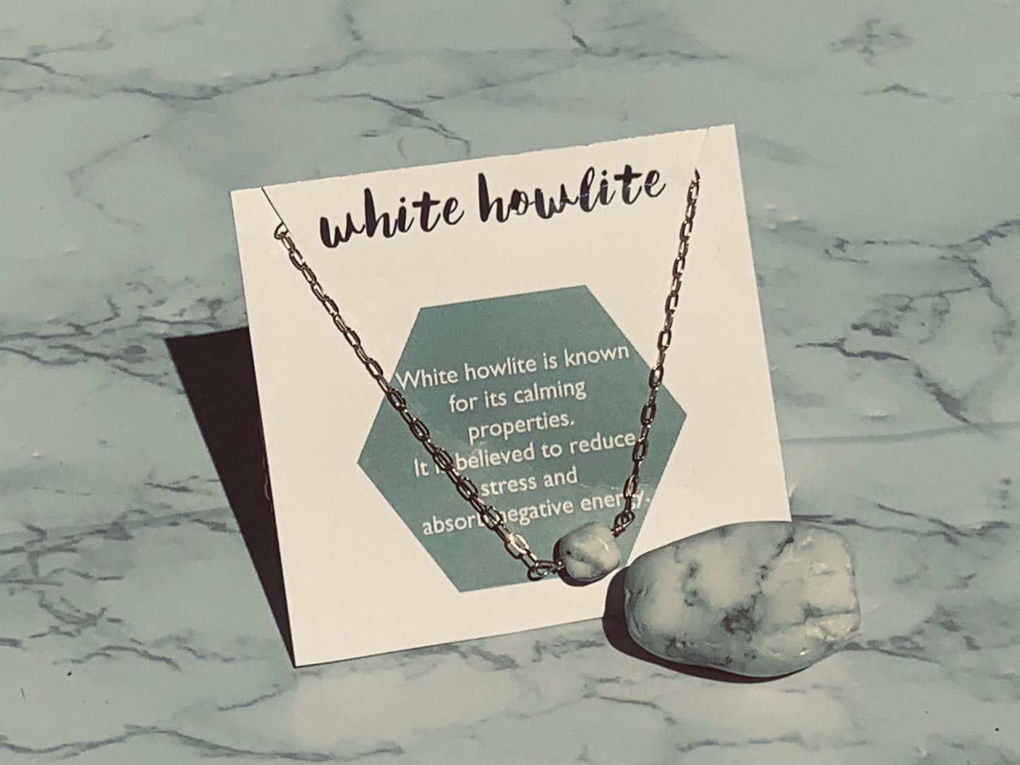 White Howlite Necklace