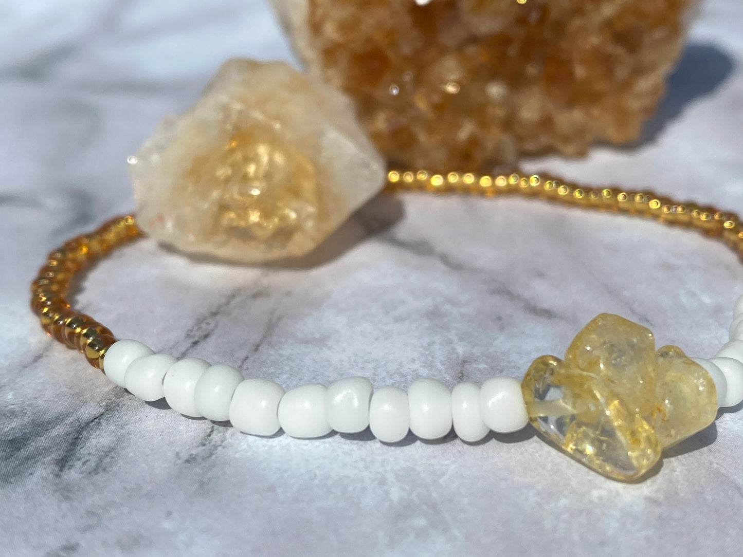 SAGE & CITRINE Anklet